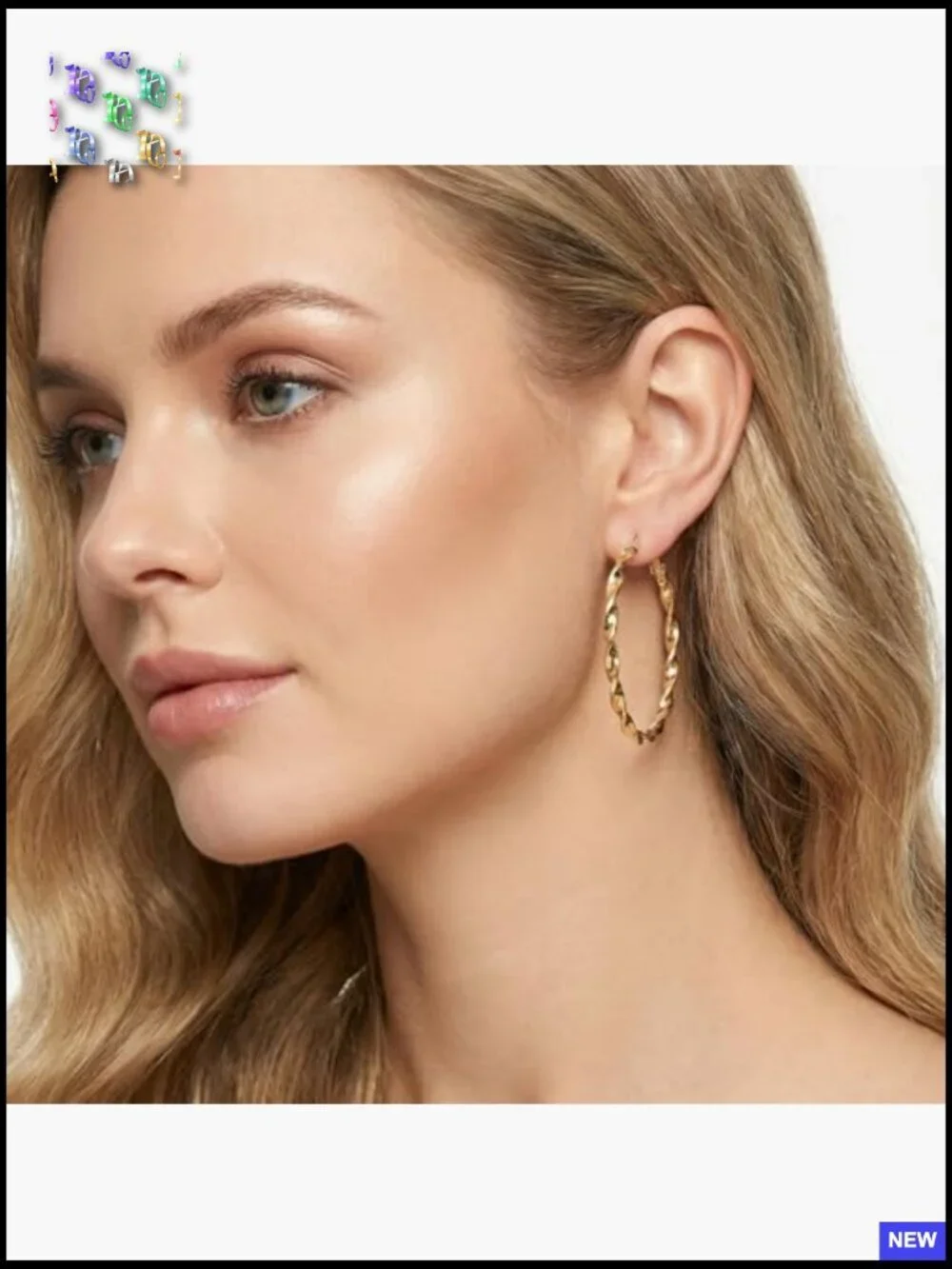 54 Pairs Gold Hoop Earrings Set Multipack Boho Stud Hoop Earring Pack Assorted